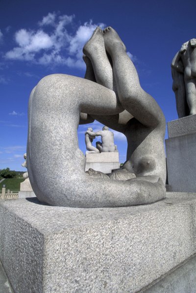 Beeldhouwwerk, Frognerparken, Oslo, Noorwegen, Europa door Gustav Vigeland