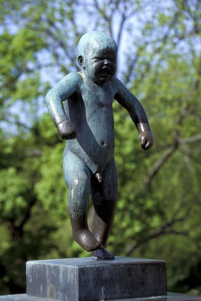 Beeldhouwwerk, Frognerparken, Oslo, Noorwegen, Europa door Gustav Vigeland