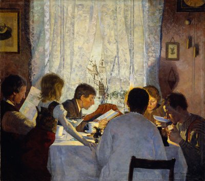 Ontbijt II. Ochtendsfeer door Gustav Wentzel