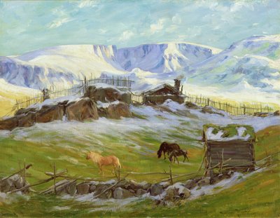 Ochtendsun boven de berg, Vaga door Gustav Wentzel