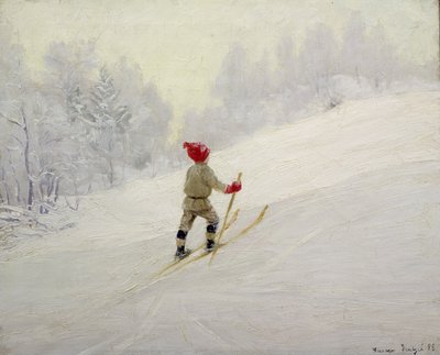 Skitraining door Gustav Wentzel