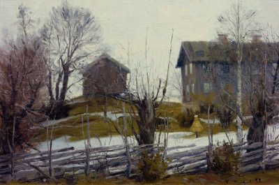 Lente dooi door Gustav Wentzel
