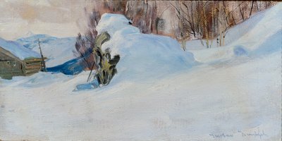 Winterlandschap door Gustav Wentzel