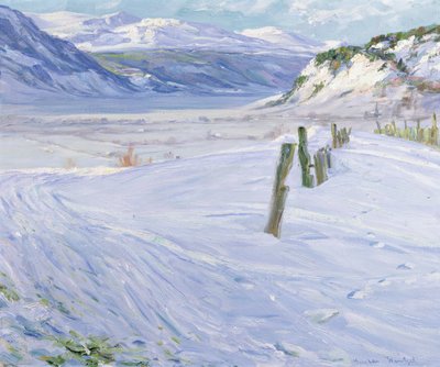 Winterlandschap door Gustav Wentzel