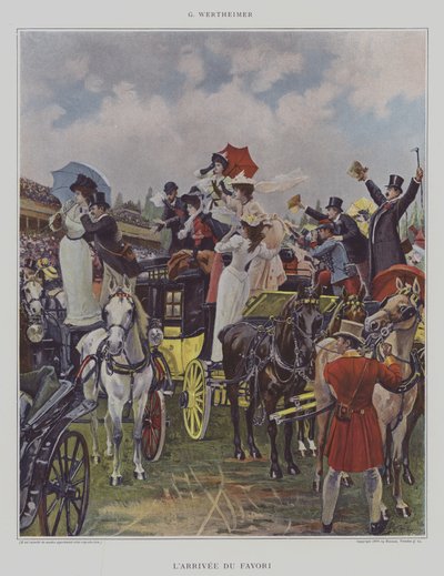 De Aankomst van de Favoriet door Gustav Wertheimer
