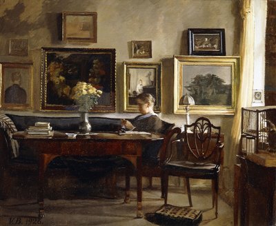 Een ontspannend moment door Gustav Wilhelm Blom
