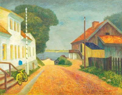 Douanekantoor in Memel door Gustav Wunderwald