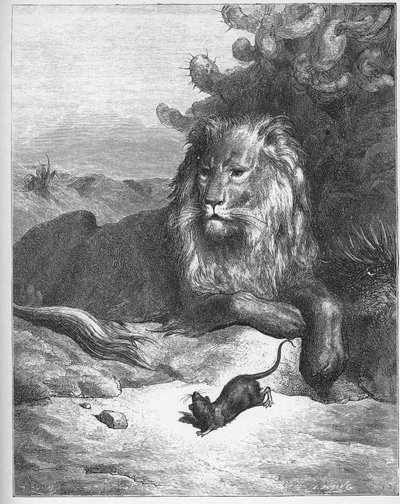 De leeuw en de muis - uit 
