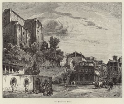 Basiliek van San Domenico, Siena door Gustave Bauernfeind