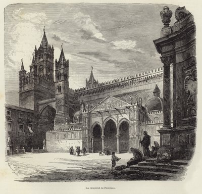 De Kathedraal van Palermo door Gustave Bauernfeind