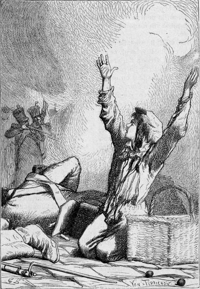 Gavroche valt op de barricades - in 
