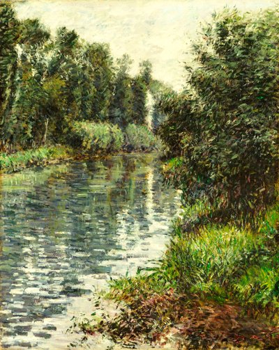 Een Kleine Tak van de Seine, Argenteuil, 1888-90 door Gustave Caillebotte