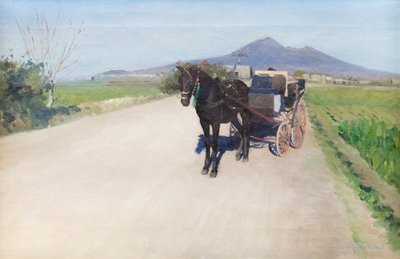 Een weg in Napels, ca. 1872 door Gustave Caillebotte