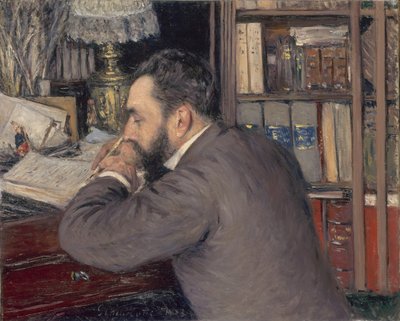 Henri Cordier 1849-1925, 1883 door Gustave Caillebotte