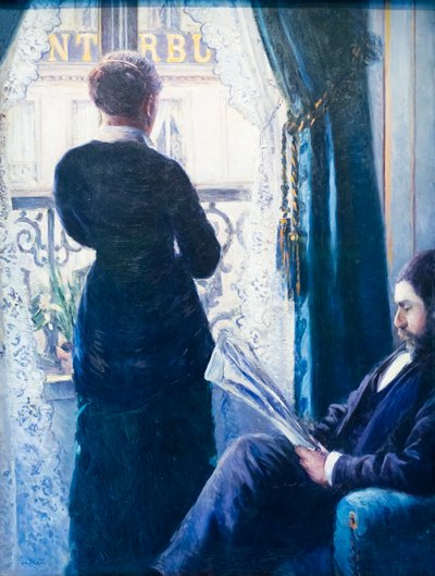 Interieur, vrouw bij het raam door Gustave Caillebotte