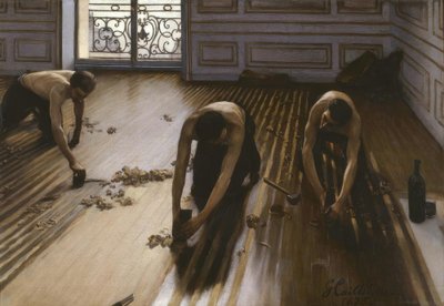 De Parketkrabbers door Gustave Caillebotte