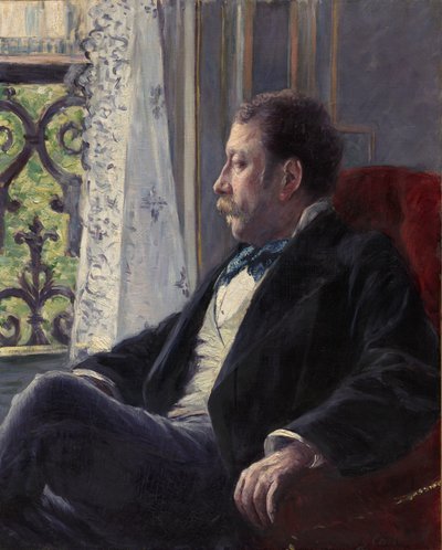 Portret van een Man door Gustave Caillebotte