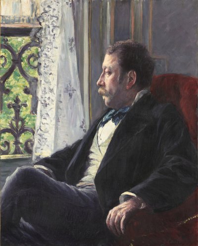 Portret van een Man door Gustave Caillebotte