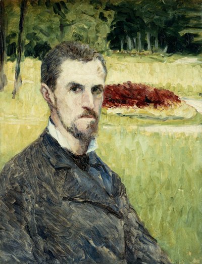 Portret van de Kunstenaar door Zichzelf, 1875-1877 door Gustave Caillebotte