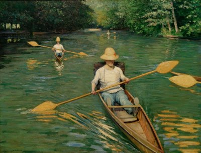 Périssoires sur l’Yerres door Gustave Caillebotte