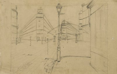 Studie voor Parijs Straat, Regenachtige Dag, 1877 door Gustave Caillebotte