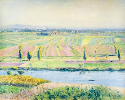 De vlakte van Gennevilliers vanaf de heuvels van Argenteuil door Gustave Caillebotte