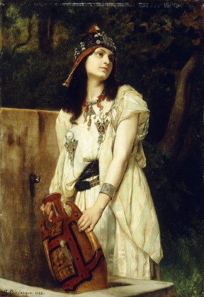Een vrouw met een urn, 1888 door Gustave Clarence Rodolphe Boulanger