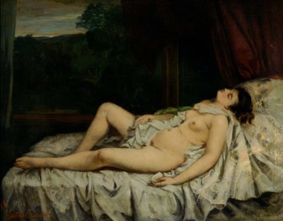 Naakt slapen door Gustave Courbet