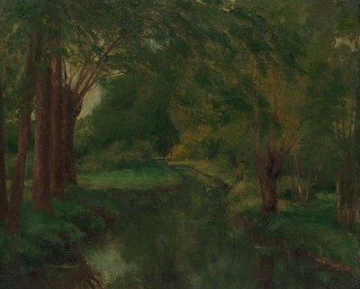 Een beek in een open plek, mogelijk Beek, Vallei van Fontcouverte, Studie, waarschijnlijk 1862 door Gustave Courbet