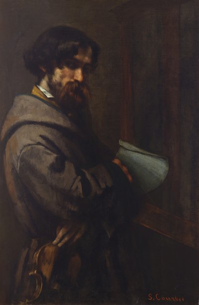 Alphonse Promayet 1822-1872, 1851 door Gustave Courbet