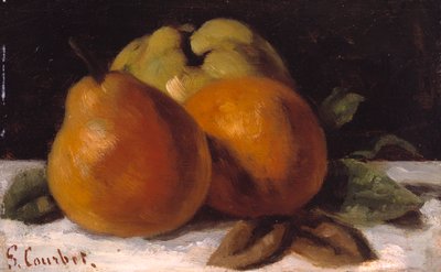 Appel, peer en sinaasappel, ca. 1871-72 door Gustave Courbet