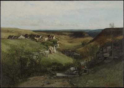 Kasteel Ornans door Gustave Courbet