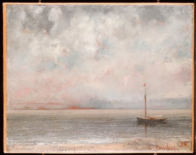 Wolken op het Meer van Genève, 1875 door Gustave Courbet
