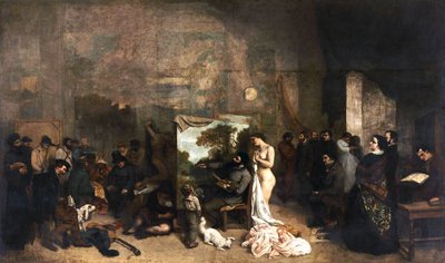 Het Atelier van de Kunstenaar door Gustave Courbet
