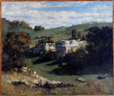 Frans: Paysage du Jura
Duits: Landschaft des Jura door Gustave Courbet