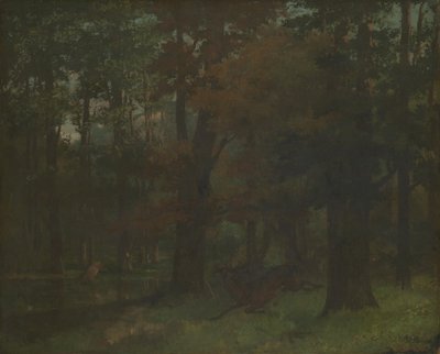 In het bos door Gustave Courbet