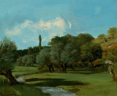 La Bretonnerie in het Departement Indre door Gustave Courbet