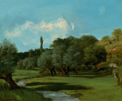 La Bretonnerie in het departement Indre, 1856 door Gustave Courbet