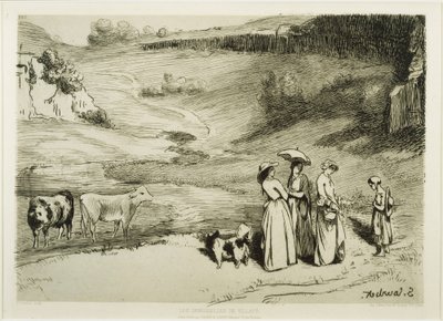 Les Demoiselles de village door Gustave Courbet