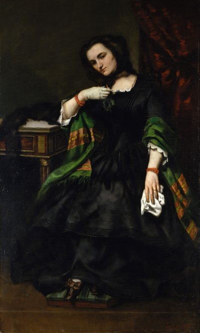 Madame Auguste Cuoq Mathilde Desportes door Gustave Courbet