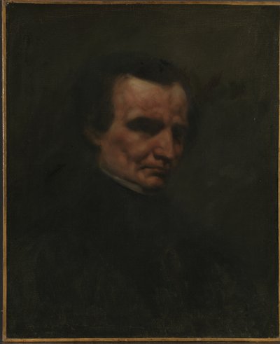 Portret van Hector Berlioz 1803-1869, ca. 1850 door Gustave Courbet
