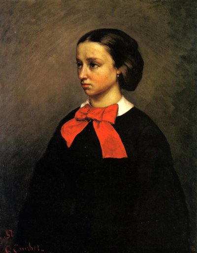 Portret van Madame Jacquet door Gustave Courbet