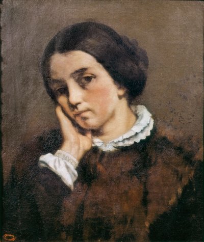 Portret van Zelie Courbet 1846 door Gustave Courbet