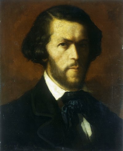 Portret van een heer door Gustave Courbet