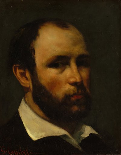 Portret van een man, waarschijnlijk ca. 1862 door Gustave Courbet