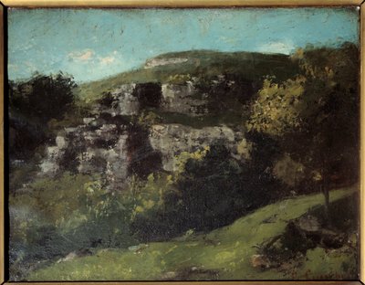 Rotsen bij Ornans door Gustave Courbet