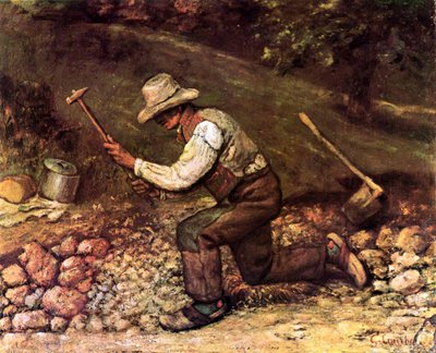 Steenhouwer door Gustave Courbet
