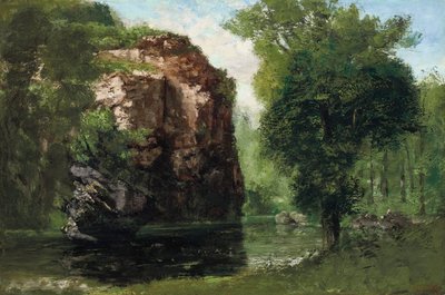 De stille rivier door Gustave Courbet