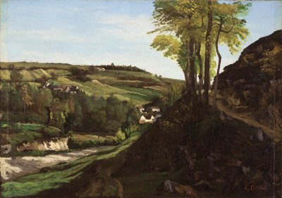 De vallei van Ornans door Gustave Courbet