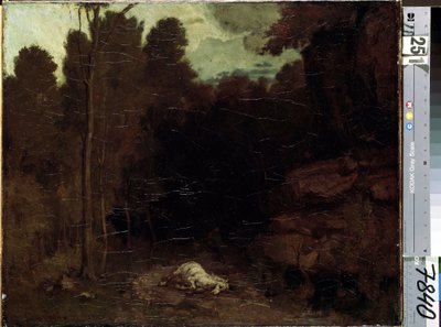 Onbekend schilderij door Gustave Courbet